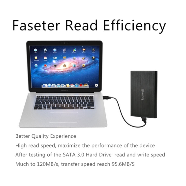 Richwell SATA R23-SATA-1TGB 2.5 inch USB3.0 Interface Mobile Hard Disk Drive, Capacity: 1TB My Store