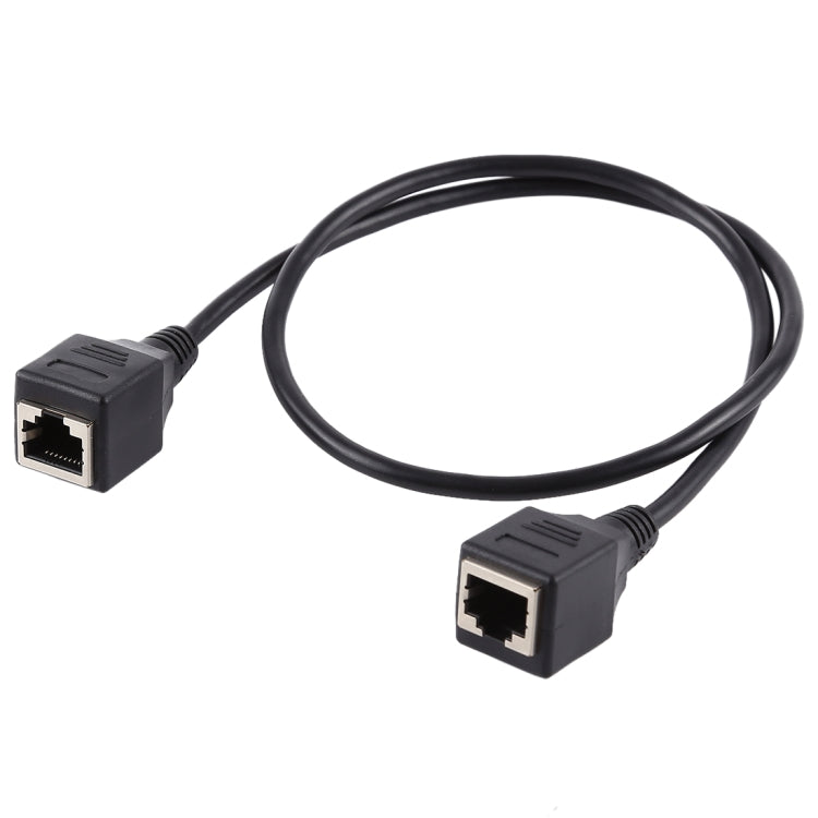 RJ45 Female to Female Ethernet LAN Network Extension Cable Cord, Cable Length: 30cm My Store