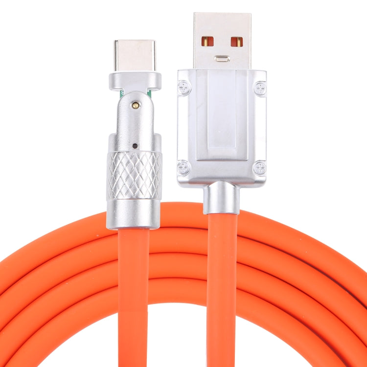 Mech Series 6A 120W USB to Type-C 180-degree Metal Plug Fast Charging Cable, Length: 1.2m My Store