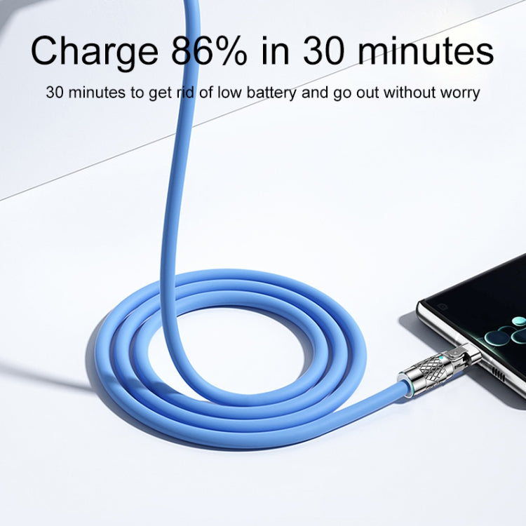 Mech Series 6A 120W USB to Type-C 180-degree Metal Plug Fast Charging Cable, Length: 1.2m My Store