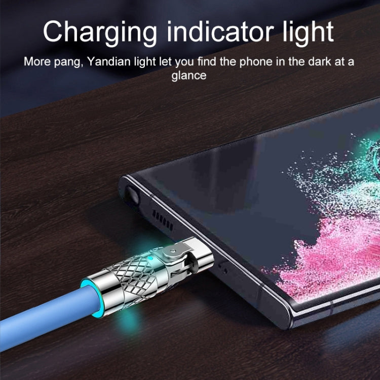 Mech Series 6A 120W USB to Type-C 180-degree Metal Plug Fast Charging Cable, Length: 1.2m My Store