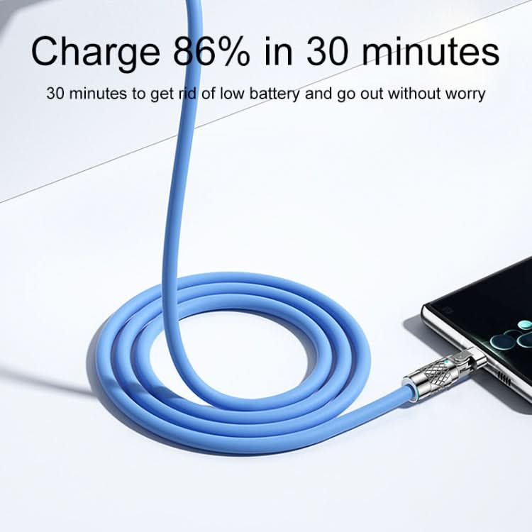 Mech Series 6A 120W USB to 8 Pin 180-degree Metal Plug Fast Charging Cable, Length: 1.2m