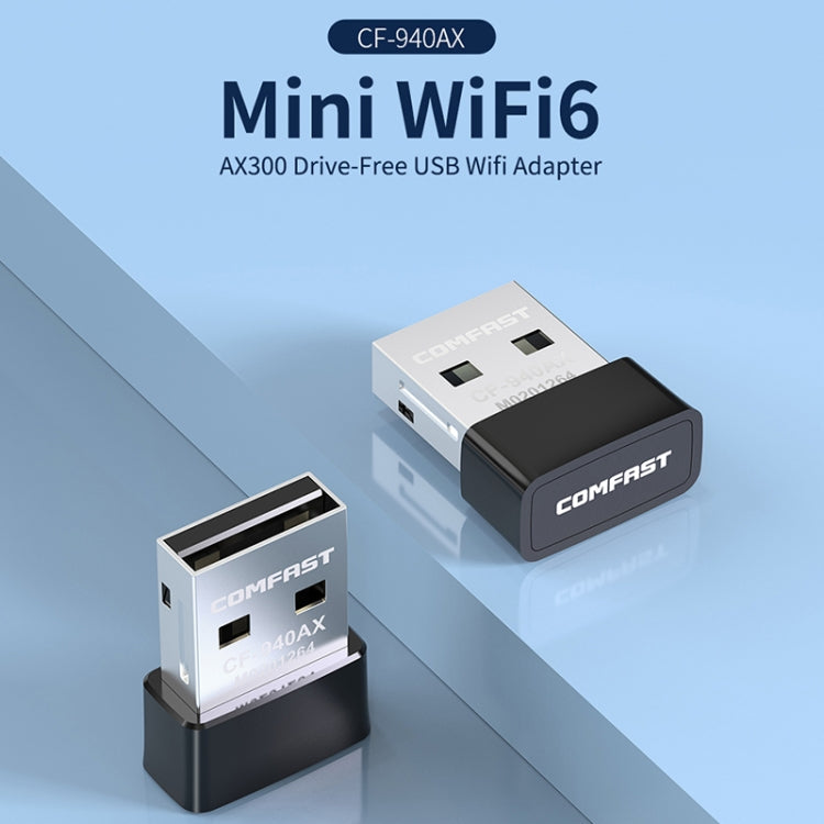 COMFAST CF-940AX 300Mbps 2.4GHz WiFi6 Mini USB Network Adapter