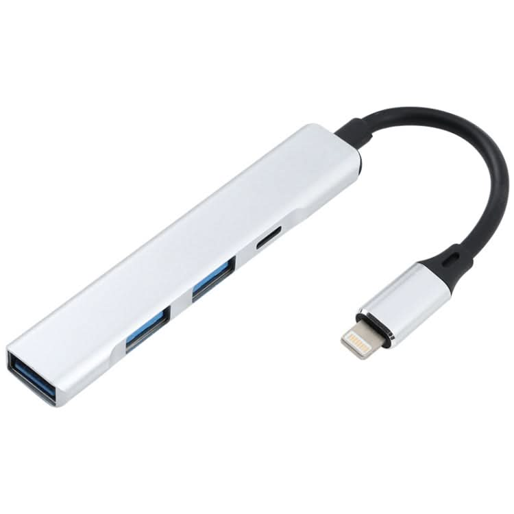 S-209 3 in 1 8 Pin Male to Dual USB 2.0 + USB 3.0 Female Adapter HUB