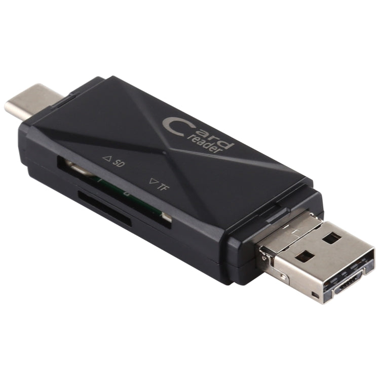 USB-C / Type-C + SD + TF + Micro USB to USB 2.0 Card Reader My Store