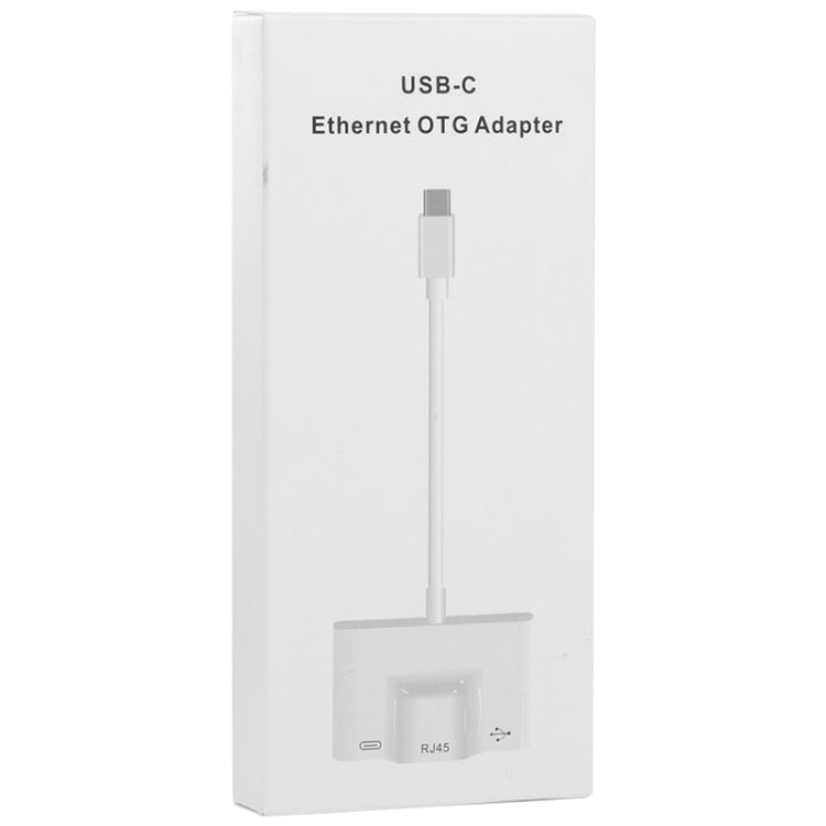 3 in 1 USB-C / Type-C Male to USB + 100M RJ45 Ethernet + Type-C Power Female Adapter-Reluova