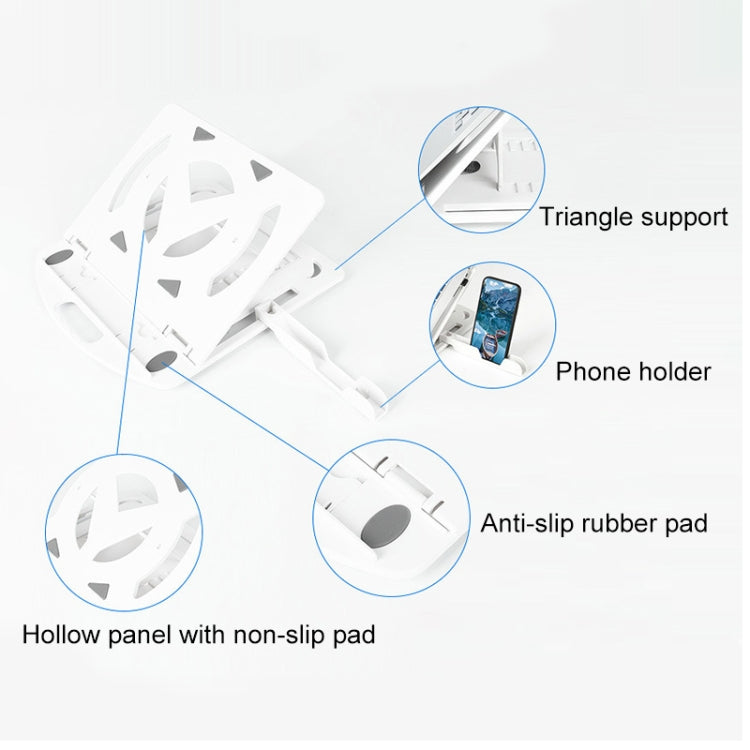 General-purpose Increased Heat Dissipation For Laptops Holder, Style: with Mobile Phone Holder