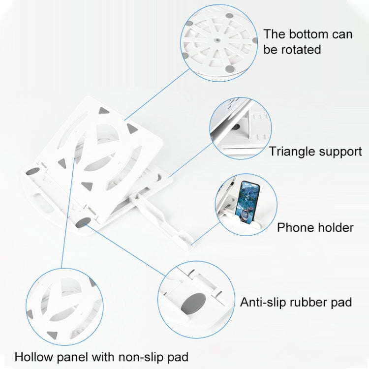 General-purpose Increased Heat Dissipation For Laptops Holder, Style: with Mobile Phone Holder with Rotation My Store