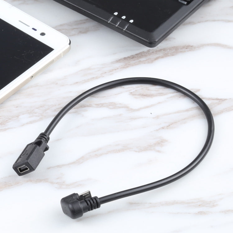 Mini USB Female to Micro USB Male Data Charging Cable