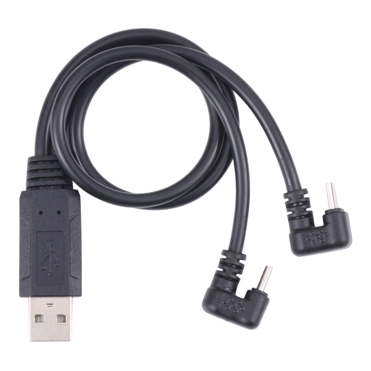 U-shaped USB-C / Type-C Male + Micro USB Male to USB Cable My Store