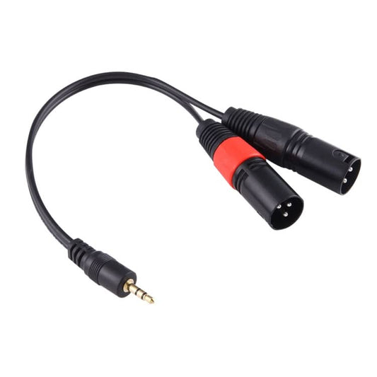 30cm Metal Head 3.5mm Male to 3 Pin XLR CANNON Male Audio Connector Adapter Cable My Store