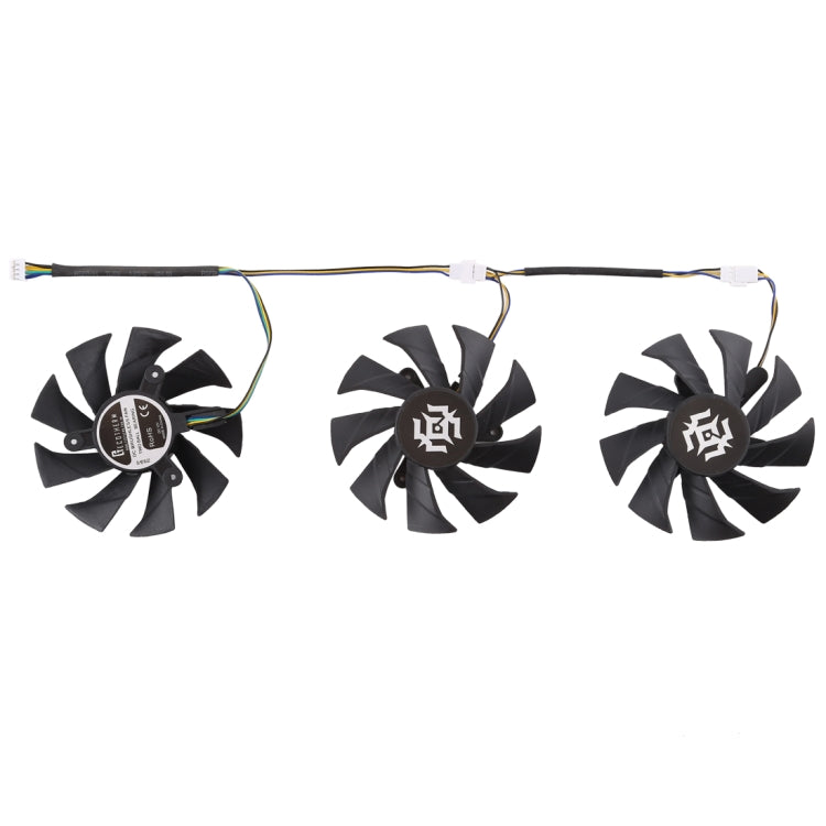 3 PCS Graphics Card Cooling Fan for Zotac GTX 1070-8GD5 X-OC, Diameter: 85mm-Reluova