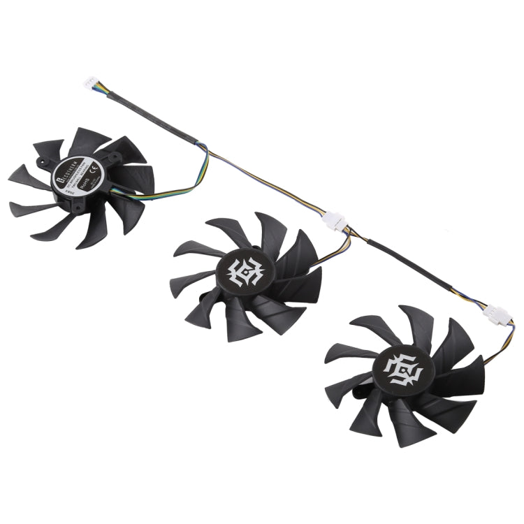 3 PCS Graphics Card Cooling Fan for Zotac GTX 1070-8GD5 X-OC, Diameter: 85mm-Reluova