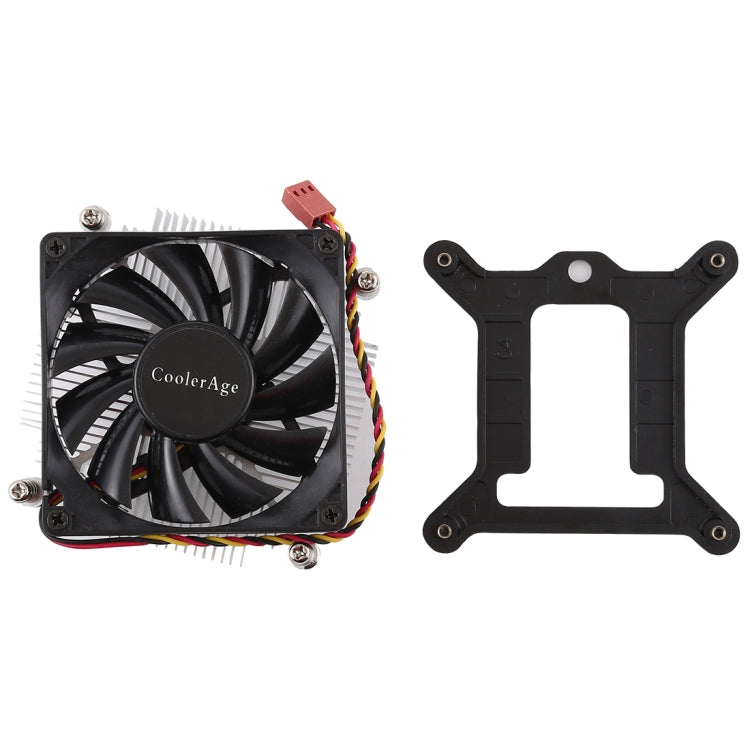 CoolAge 1155-1U DC 12V 2000PRM 30.5cfm Aluminum Heatsink Hydraulic Bearing Cooling Fan CPU Cooling Fan for Intel 1150 1156 1151 My Store