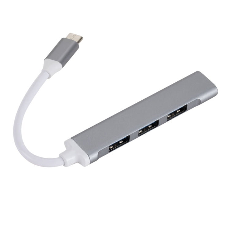 C809 USB 3.0 x 1 + USB 2.0 x 3 to USB-C / Type-C Multi-function Splitter HUB Adapter My Store