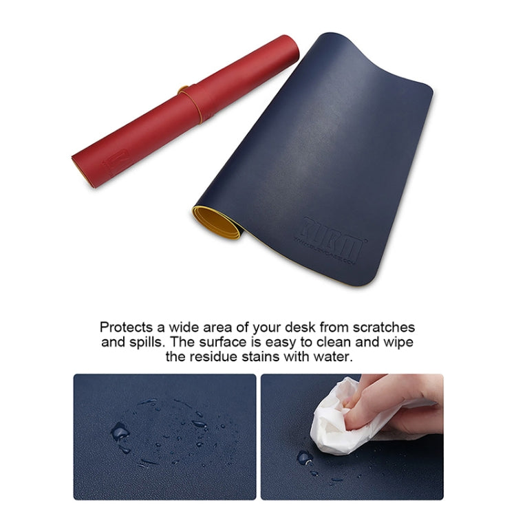 BUBM Multifunction Super Large Non-slip PU Leather Single-sided Mouse Pad Office Desk Mat, Size: 60 x 30cm My Store