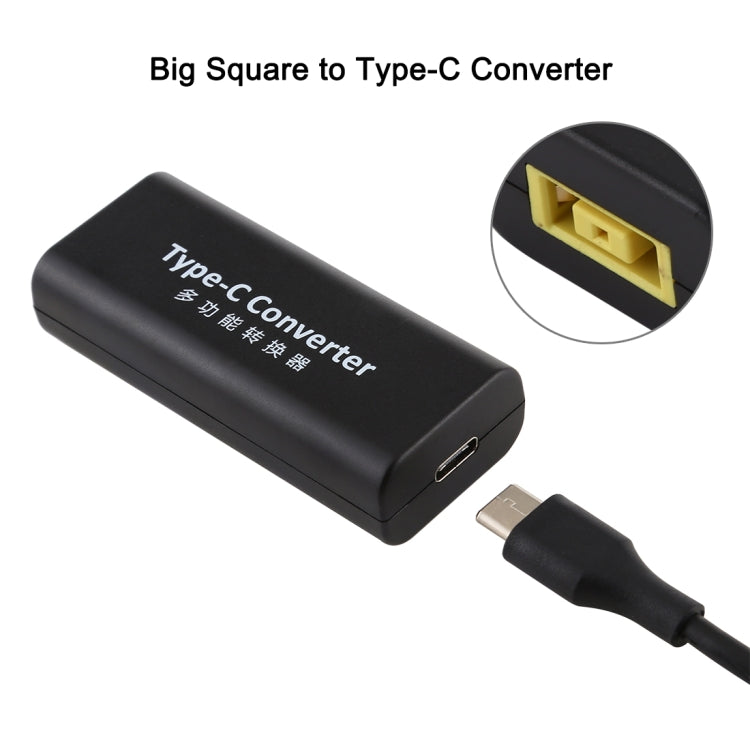 Big Square Female to USB-C / Type-C Female Power Connector Adapter with 15cm USB-C / Type C Cable My Store