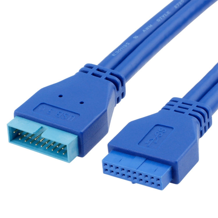 5Gbps USB 3.0 20 Pin Female to Male Extension Cable Mainboard Extender, Cable Length: 50cm My Store