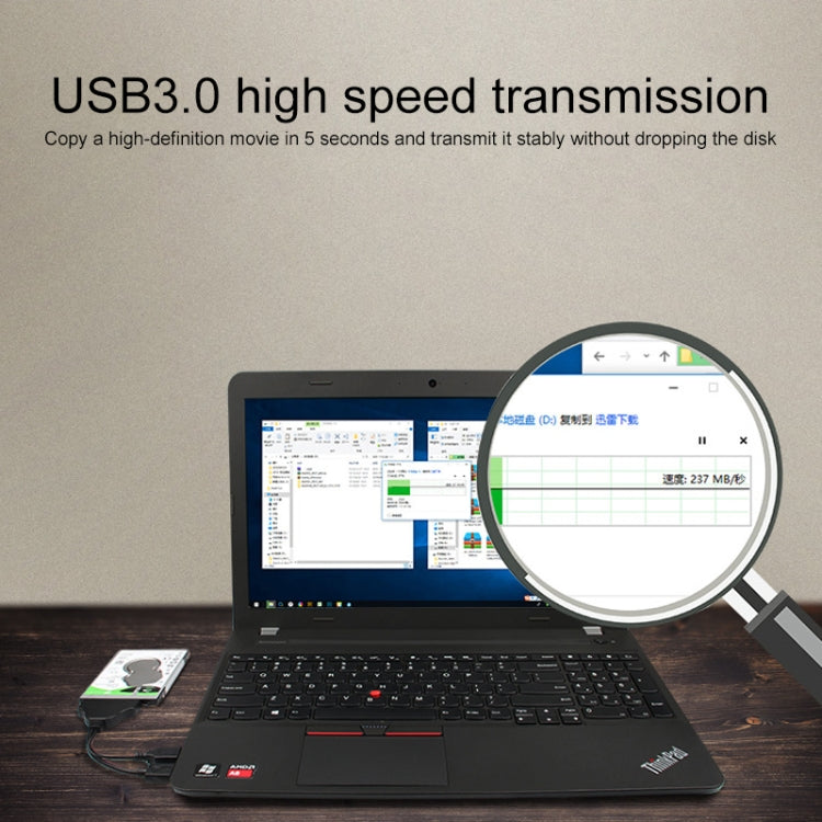 USB 3.0 auf SATA 3G USB Easy Drive-Kabel, Kabellänge: 15 cm