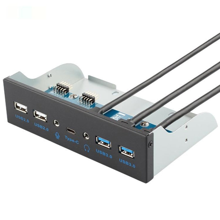 2 x USB 3.0 + 2 x USB 2.0 + HD Audio + USB-C / Type-C Optical Drive Front Panel-Reluova