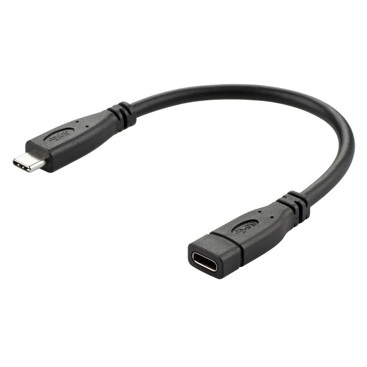 USB 3.1 Typ-C / USB-C Stecker auf Typ-C / USB-C Buchse Gen2 Adapterkabel, Länge: 1m