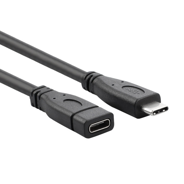 USB 3.1 Typ-C / USB-C Stecker auf Typ-C / USB-C Buchse Gen2 Adapterkabel, Länge: 1m