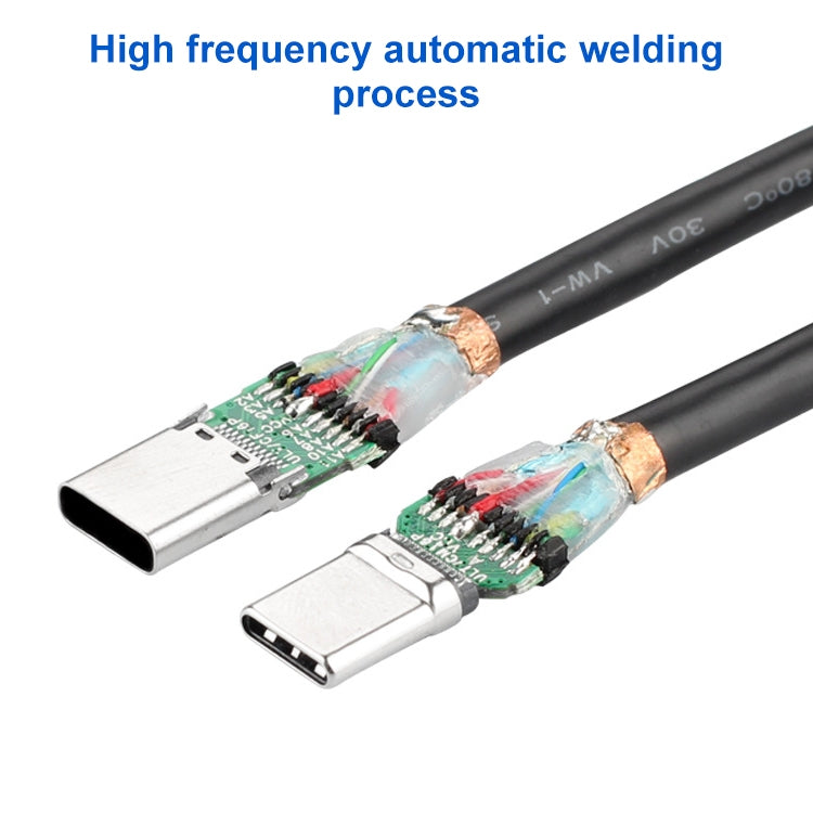 USB 3.1 Typ-C / USB-C Stecker auf Typ-C / USB-C Buchse Gen2 Adapterkabel, Länge: 1m