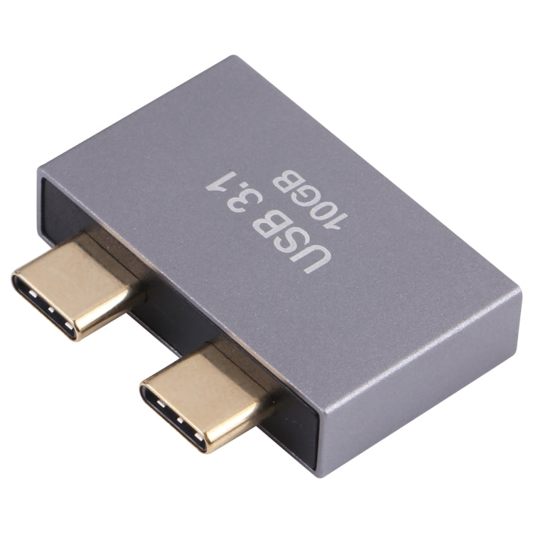 USB Female + USB-C / Type-C Female to 2 x USB-C / Type-C Male Adapter My Store