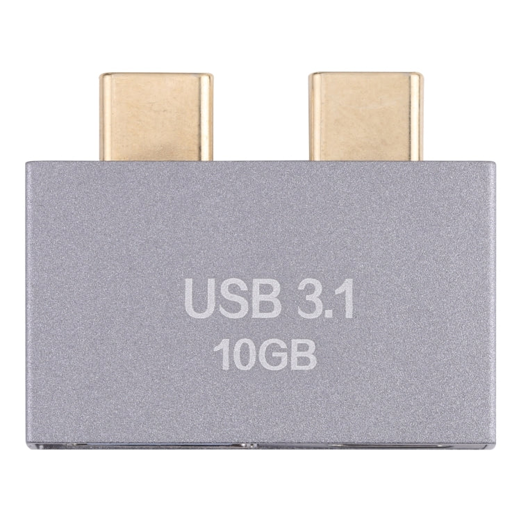 USB Female + USB-C / Type-C Female to 2 x USB-C / Type-C Male Adapter