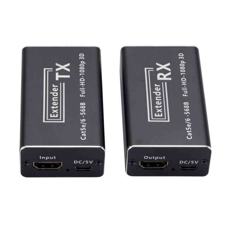 RJ45 to HDMI HD Transmitter 60m Single Network Extender HDMI Signal Amplifier Extender, US Plug