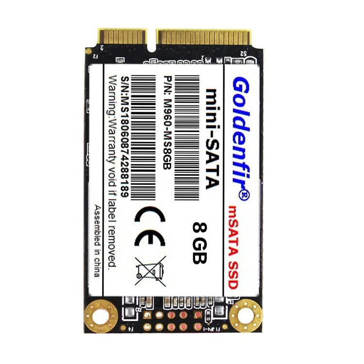 Goldenfir 1.8 inch Mini SATA Solid State Drive, Flash Architecture: TLC, Capacity: 8GB My Store