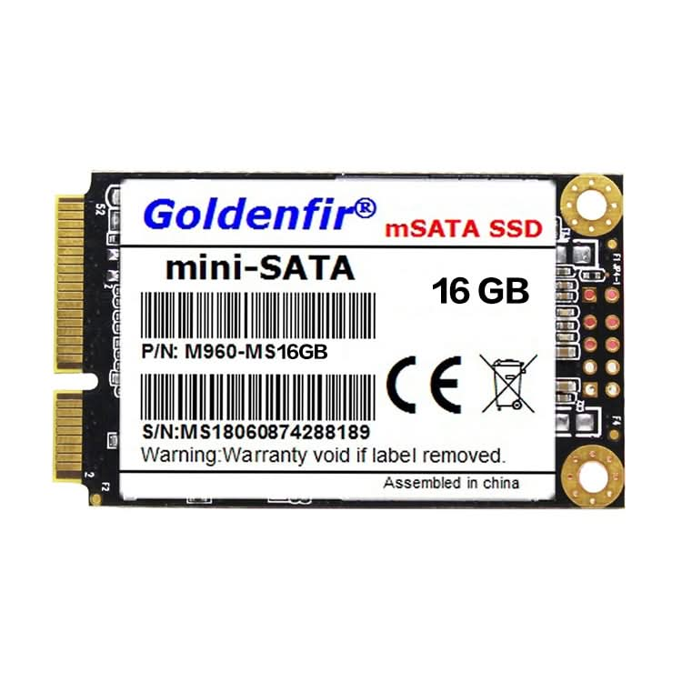 Goldenfir 1.8 inch Mini SATA Solid State Drive, Flash Architecture: TLC, Capacity: 16GB My Store