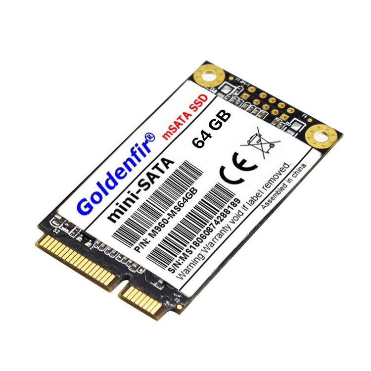 Goldenfir 1.8 inch Mini SATA Solid State Drive, Flash Architecture: TLC, Capacity: 64GB My Store