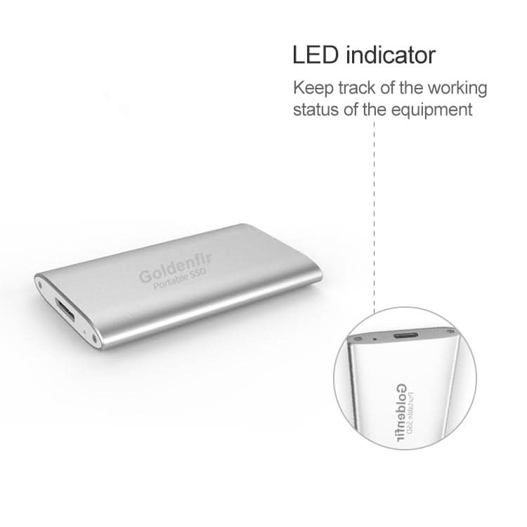 Goldenfir NGFF to Micro USB 3.0 Portable Solid State Drive, Capacity: 60GB My Store