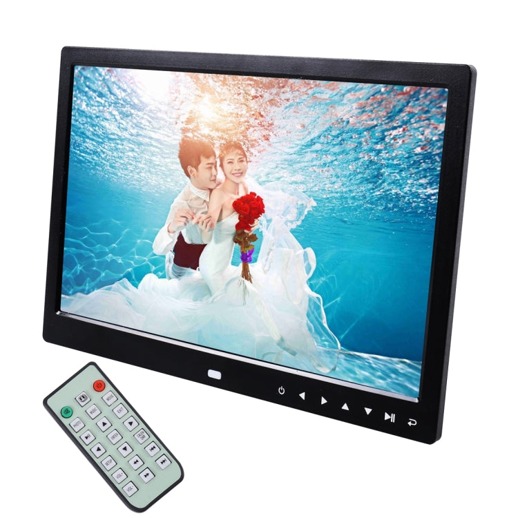 13.0 inch LED Display Digital Photo Frame with Holder / Remote Control, Allwinner, Support USB / SD Card Input / OTG