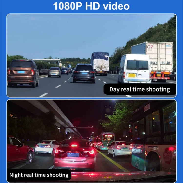 X12 2K Ultra HD Panoramic Triple Recording WiFi Car Driving Recorder Support Mobile APP