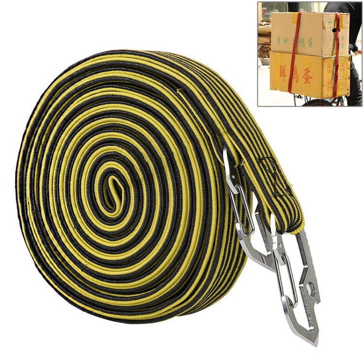 4m Elastic Strapping Rope Packing Tape for Bicycle Motorcycle Back Seat with Hook My Store