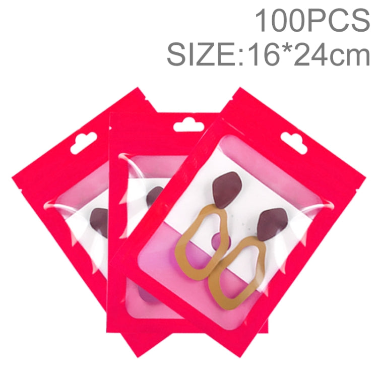 100pcs 16¡Á24cm HD Transparent Window Phone Case Decoration Sealed Bag