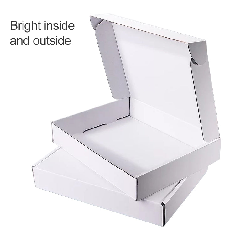 2pcs Shipping Box Clothing Packaging Box, Color: White, Size: 32x26x4cm My Store