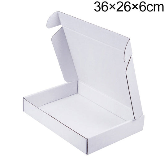 Shipping Box Clothing Packaging Box, Color: White, Size: 36x26x6cm My Store