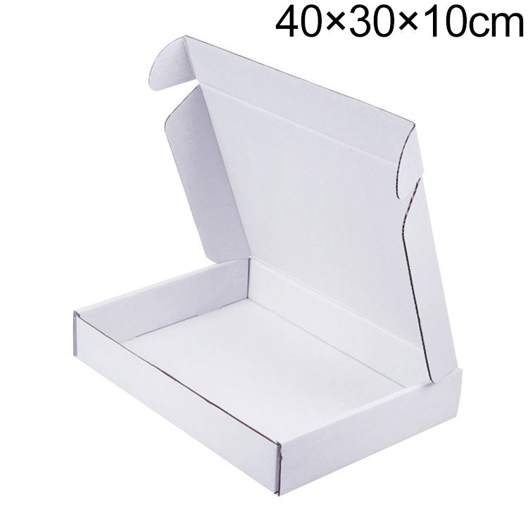 Shipping Box Clothing Packaging Box, Color: White, Size: 40x30x10cm My Store