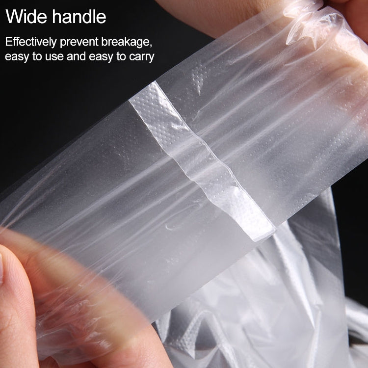 50pcs / Roll 3C Transparent Smiley Plastic Bag Shopping Bag Packaging Bag, Size: 22x35cm My Store