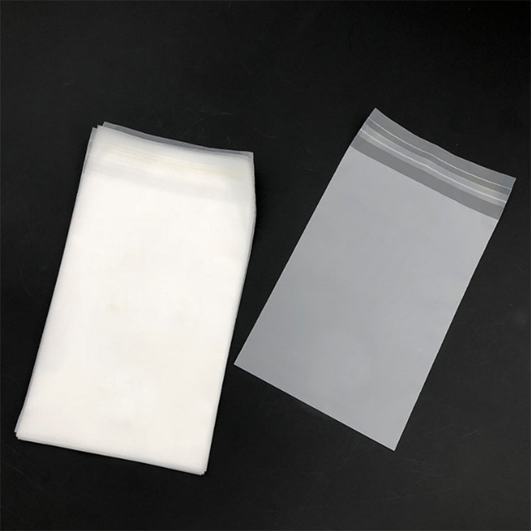 200 PCS Frosted Translucent CPE Self-adhesive Bag Zip Lock Bag Packaging Bag, Size: 10x13+2cm-Reluova