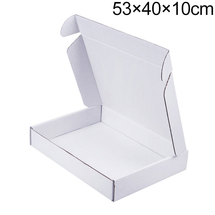 Shipping Box Clothing Packaging Box, Color: White, Size: 53x40x10cm My Store