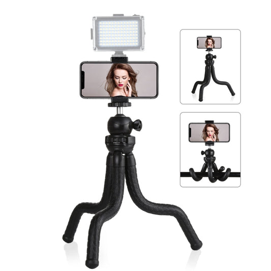 PULUZ Mini Octopus Flexible Tripod Holder with Ball Head & Phone Clamp + Tripod Mount Adapter & Long Screw for SLR Cameras, GoPro, Cellphone, Size: 30cmx5cm My Store