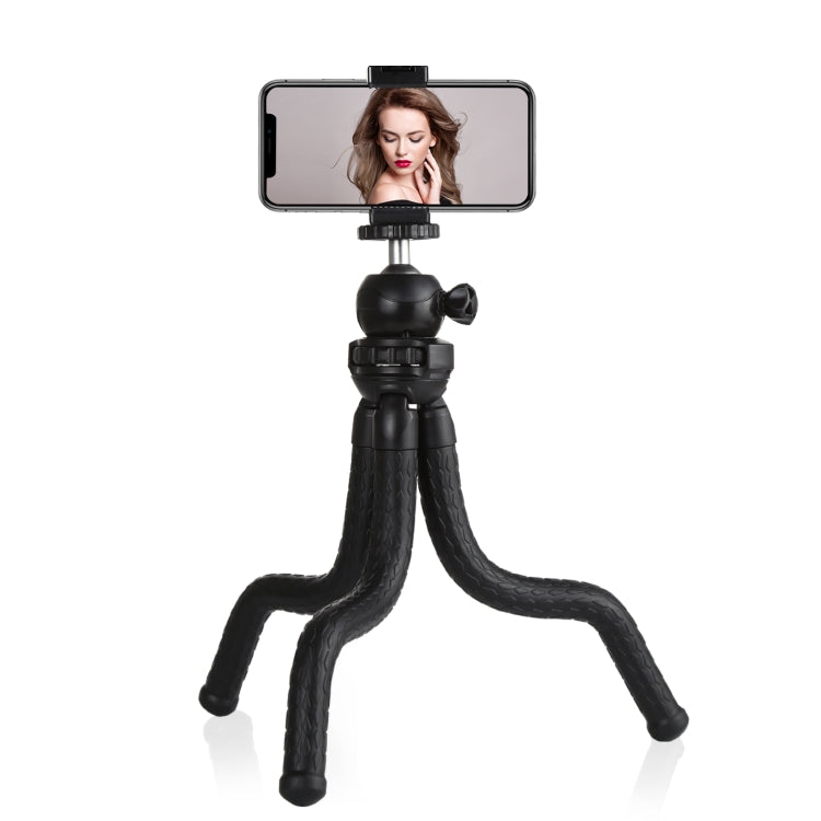 PULUZ Mini Octopus Flexible Tripod Holder with Ball Head & Phone Clamp + Tripod Mount Adapter & Long Screw for SLR Cameras, GoPro, Cellphone, Size: 30cmx5cm My Store