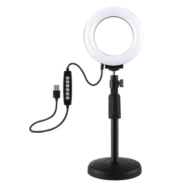 PULUZ 4.7 inch 12cm Curved Surface Ring Light + Round Base Desktop Mount USB 10 Modes 8 Colors RGBW Dimmable LED Ring Selfie Beauty Vlogging Photography Video Lights with Cold Shoe Tripod Ball Head My Store