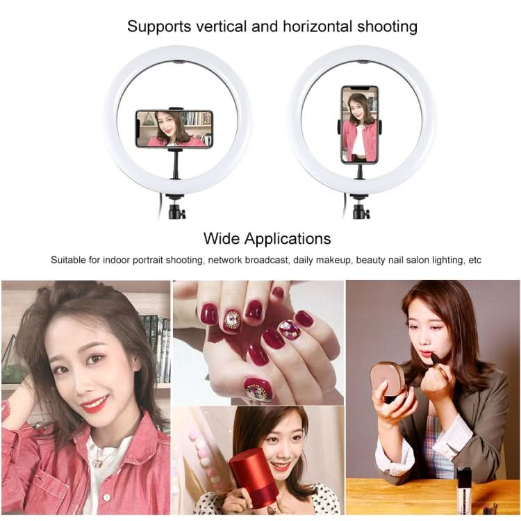 PULUZ 11.8 inch 30cm RGBW Light + 1.65m Mount Curved Surface RGBW Dimmable LED Ring Selfie Vlogging Light  Live Broadcast Kits with Cold Shoe Tripod Adapter & Phone Clamp & Remote Control My Store