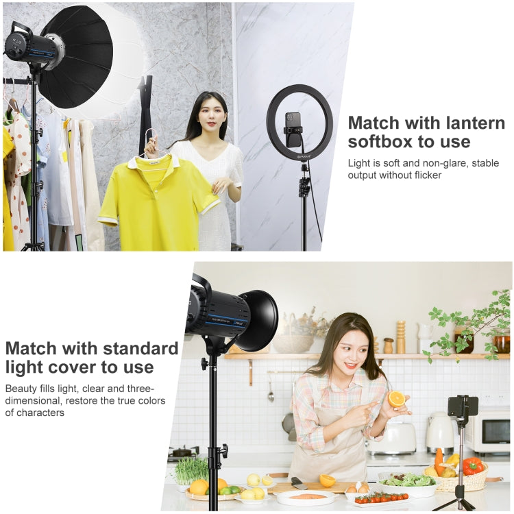 PULUZ 150W 5600K Studio Video Light + 2.8m Light Holder + 65cm Foldable Lantern Softbox Photography Kit