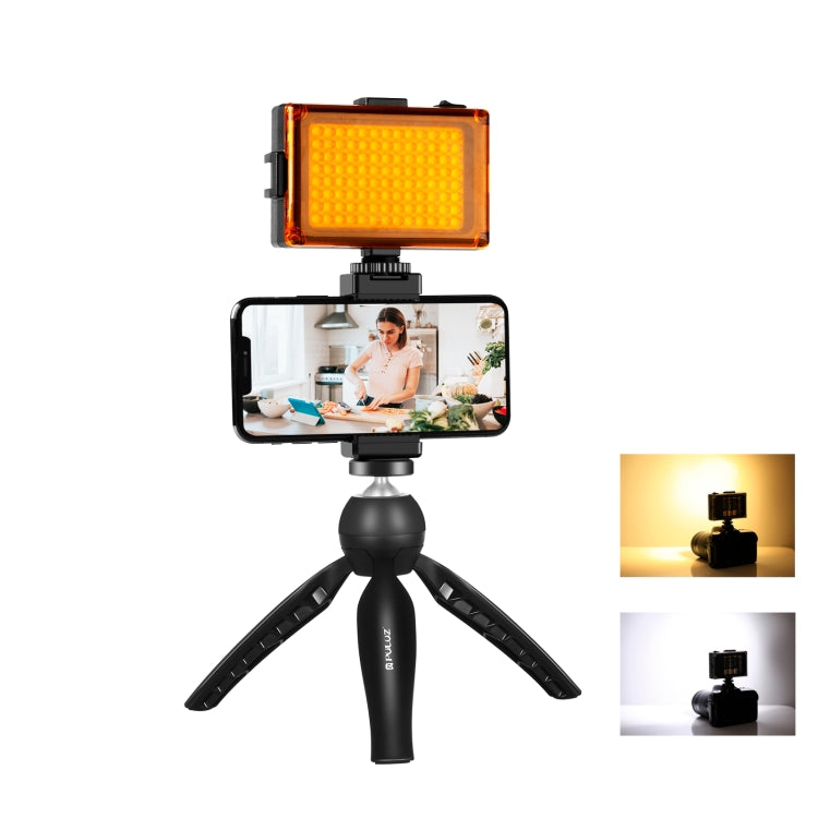 PULUZ Live Broadcast Smartphone Video Light Vlogger Kits with LED Light + Tripod Mount + Phone Clamp Holder My Store